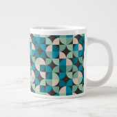 Retro-Vintages 60er-Muster Jumbo-Tasse (Rechts)