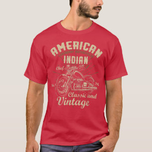 Retro Vintages amerikanisches Motorrad für Old Bik T-Shirt