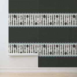 Retro Vintages Aquarellgeschirr Geschirr Küche Tapete