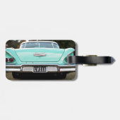 Retro Vintages Auto Gepäckanhänger (Rückseite horizontal)