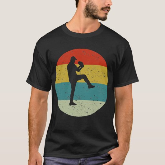 Retro-Vintages Baseball T-Shirt (Vorderseite)