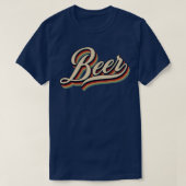 Retro-Vintages Bier T-Shirt (Design vorne)