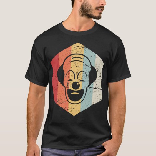 Retro-Vintages Clownsymbol T-Shirt (Vorderseite)