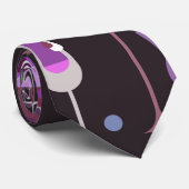 Retro Vintages Cocktail-Muster Krawatte (Gerollt)