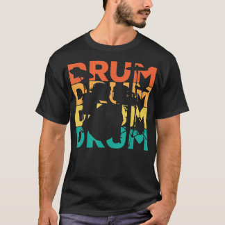 Retro Vintages Drummgeschenk für Drummer T-Shirt