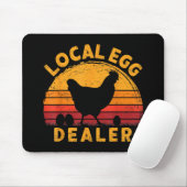 Retro Vintages Eierhändler Bauer Hühnereier Mousepad (Mit Mouse)