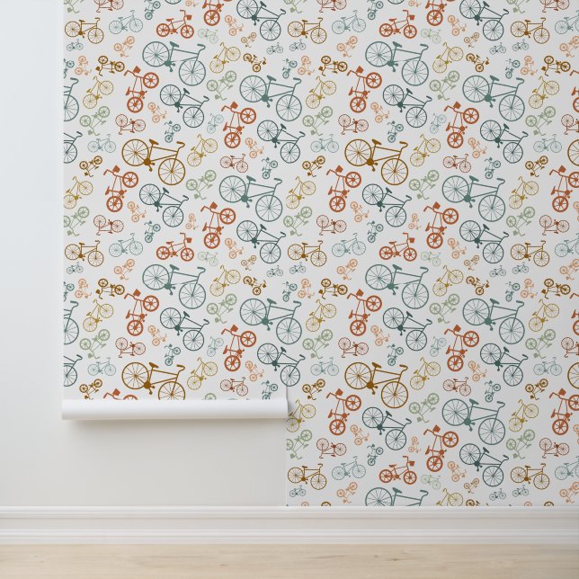Retro Vintages Fahrrad Textur Hipster Hintergrund Tapete (Anwendung)