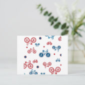 Retro Vintages Fahrraddesign Postkarte (Stehend Vorderseite)