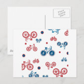 Retro Vintages Fahrraddesign Postkarte (Vorne/Hinten)
