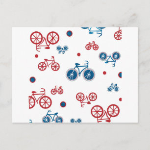 Retro Vintages Fahrraddesign Postkarte