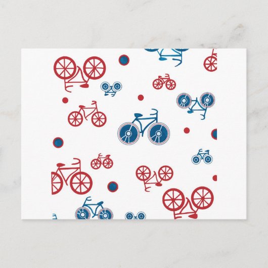 Retro Vintages Fahrraddesign Postkarte (Vorderseite)