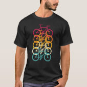 Retro Vintages Fahrradfahren Lover T-Shirt (Vorderseite)