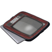 Retro Vintages FernsehSet Laptopschutzhülle (Vorne Knopf)