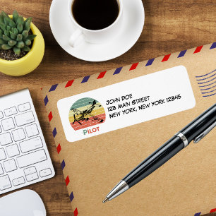 Retro-Vintages Flugzeug und Sonnenuntergang, Perso