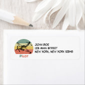 Retro-Vintages Flugzeug und Sonnenuntergang, Perso (Insitu)