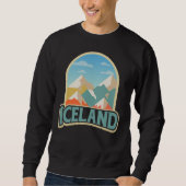 Retro Vintages Geschenk Islands, das Sweatshirt (Vorderseite)