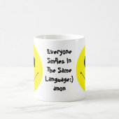 Retro Vintages Gesichts-glückliche Kaffeetasse (Mittel)