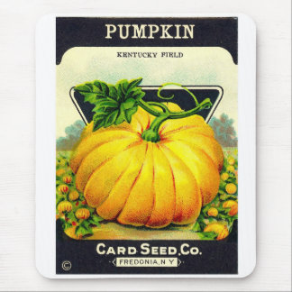 Retro Vintages Halloween-Kürbissamenpaket Mousepad