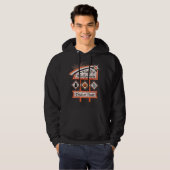 Retro Vintages Halloween-Zeichen - Trick oder Tret Hoodie (Vorne ganz)