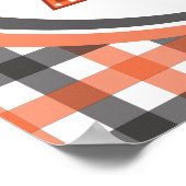 Retro Vintages Halloween-Zeichen - Trick oder Tret Poster (Ecke)