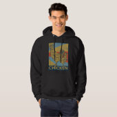 Retro-Vintages Hühnchen Hoodie (Vorne ganz)