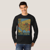 Retro-Vintages Hühnchen T-Shirt (Vorne ganz)