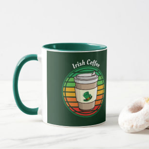 Retro Vintages Irish Coffee Hot Drink zu gehen Tasse