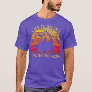 Retro Vintages Kajakboot Rafting Life T-Shirt