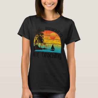 Retro Vintages Lernen nicht lehren Lehrer Sommer T-Shirt