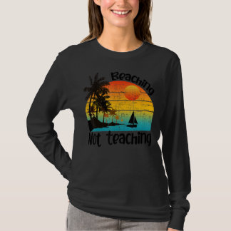 Retro Vintages Lernen nicht lehren Lehrer Sommer T-Shirt
