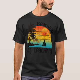 Retro Vintages Lernen nicht lehren Lehrer Sommer T-Shirt