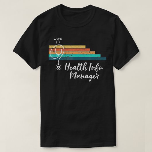 Retro Vintages medizinisches Stethoskop Gesundheit T-Shirt (Design vorne)