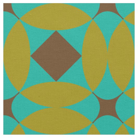 Retro Vintages Mod Geometrisches Muster Stoff (Nahaufnahme)