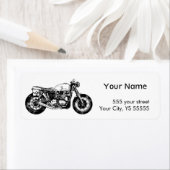 Retro-Vintages Motorrad geplagte Grafik (Insitu)