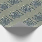 Retro-Vintages Motorrad Geschenkpapier (Ecke)