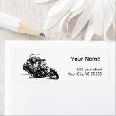 Retro Vintages Motorrad Grafik (Insitu)