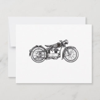 Retro Vintages Motorrad _ I Liebe Mein Motorrad