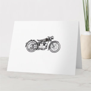 Retro Vintages Motorrad _ I Liebe Mein Motorrad Karte