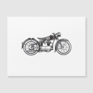 Retro Vintages Motorrad _ I Liebe Mein Motorrad Magnetkarte