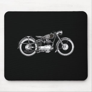 Retro Vintages Motorrad _ I Liebe Mein Motorrad Mousepad