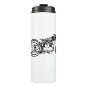 Retro Vintages Motorrad _ I Liebe Mein Motorrad Thermosbecher