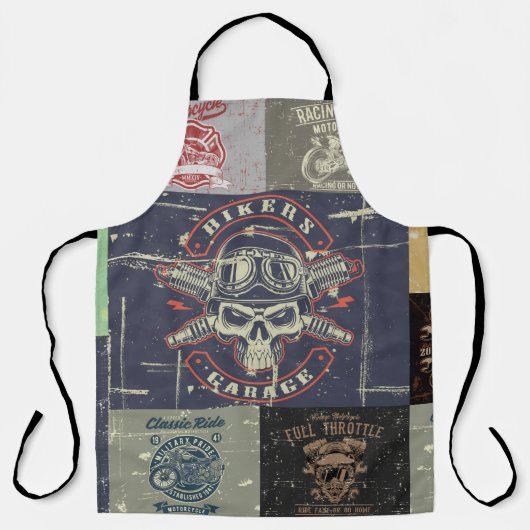 Retro-Vintages Motorrad Schürze (Vorderseite)