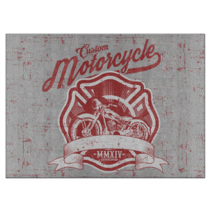 Retro-Vintages Motorraddesign Schneidebrett