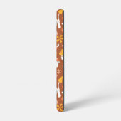 Retro-Vintages Mushroom-Blume Muster Samsung Galaxy Hülle (Linke Seite)