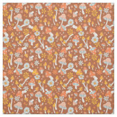 Retro-Vintages Mushroom-Blume Muster Stoff (Muster)