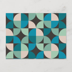 Retro-Vintages Muster der 60er Jahre Feiertagspostkarte