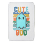 Retro Vintages Niedliches Halloween-Ghost Badematte (Vorderseite Vertikal)