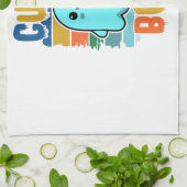 Retro Vintages Niedliches Halloween-Ghost Geschirrtuch (Gefaltet)