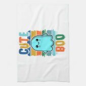 Retro Vintages Niedliches Halloween-Ghost Geschirrtuch (Vertikal)