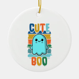 Retro Vintages Niedliches Halloween-Ghost Keramik Ornament